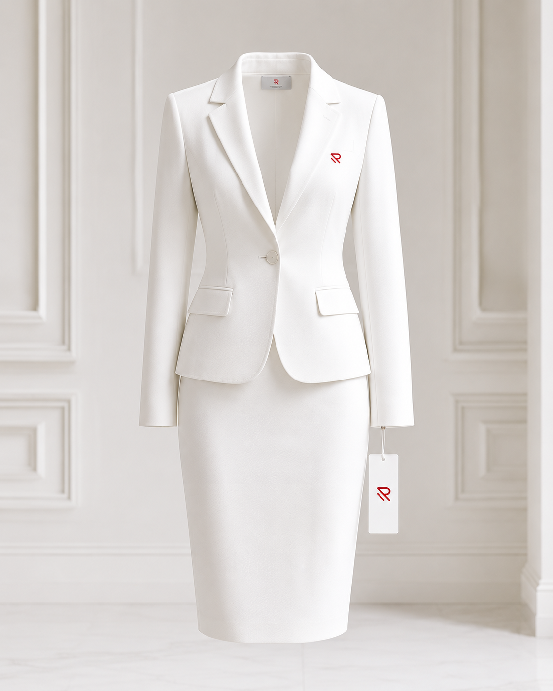 Red Fashion executive women suit